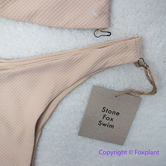 NEW SET! Stone fox swim free people meadow bikini top Enki Bikini Bottom, size M - Picture 9 of 16